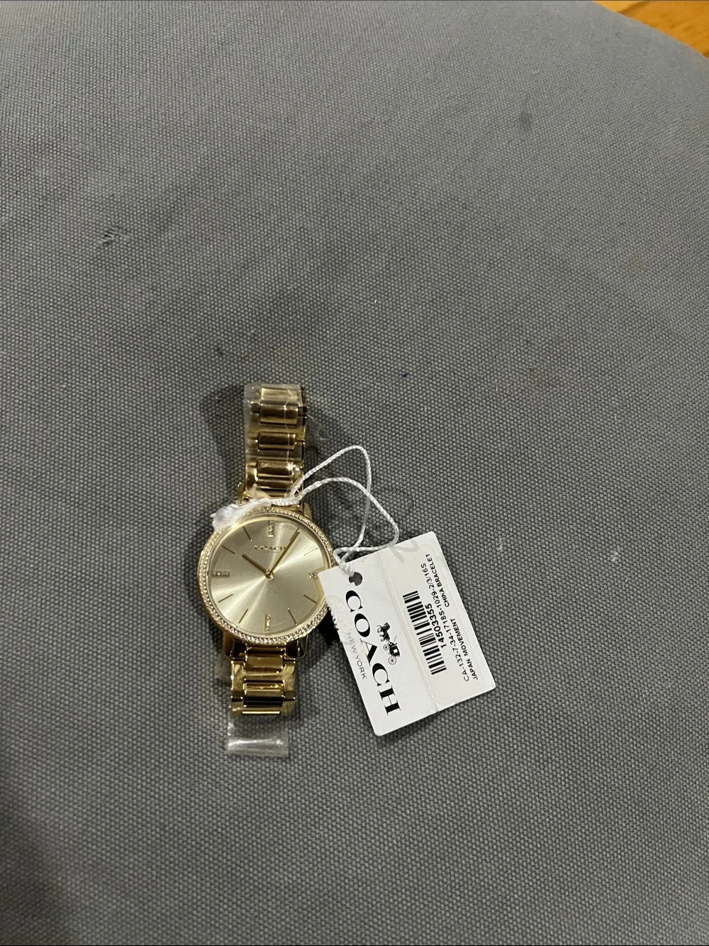 Coach Gold Tone Bracelet Watch with Champagne Dial